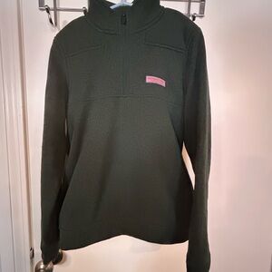Vineyard Vines Dark Green Fleece Pullover